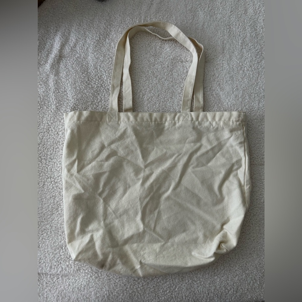 White canvas tote